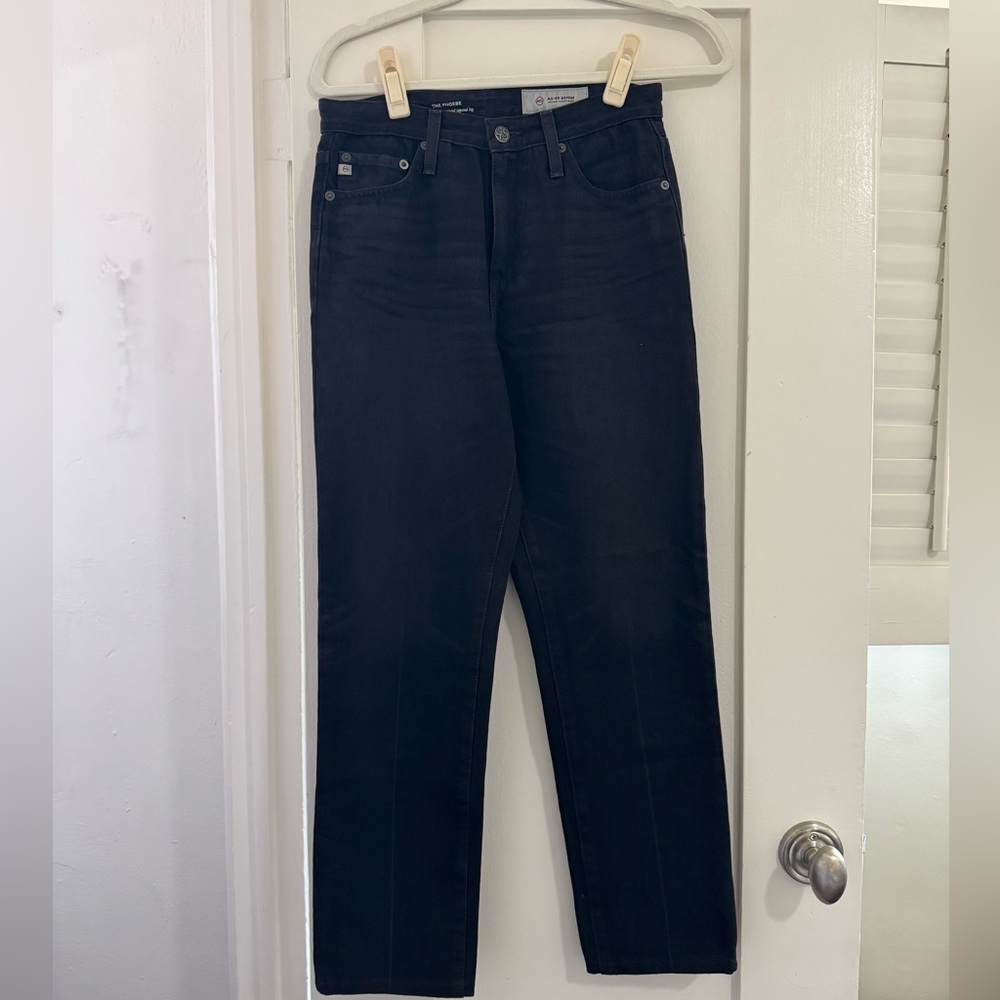 AG Adriano Goldschmied Women's Dark Straight Jeans